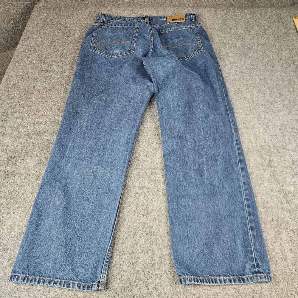 Duluth Trading Co Ballroom Blue Denim Jeans Mens Straight Leg 100% Cotton